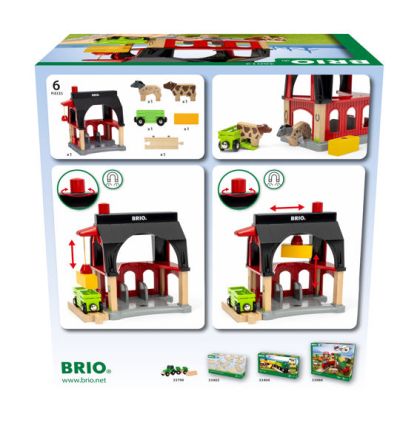 Детска играчка обор за животни с 6 части - Brio