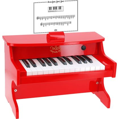 Червено електрическо детско пиано - Vilac