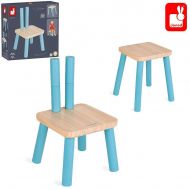 Janod - Регулируемо дървено детско столче - 2 в 1 