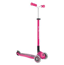 Сгъваема тротинетка с три колела Globber Master lights - розова