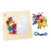 hape, дървена, мозайка, пъзел, пате, декорация, игра, игри, играчка, играчки