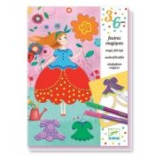 djeco, комплект, за, рисуване, красивите, дрехи, на, мари, маркери, игра, игри, играчка, играчки
