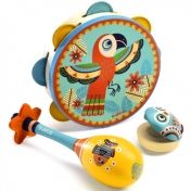 djeco, музикални, инструменти, animambo, дайре, кастанета, маракас, игра, игри, играчка, играчки