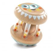 djeco, дървена, дрънкалка, бебешка, бебе, лъв, лъвче, игра, игри, играчка, играчки