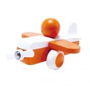 hape, дървенo, самолетче, дърво, самолет, с, дръжка, игра, игри, играчка, играчки