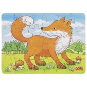 Goki - Дървен мини пъзел - Горски животни