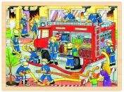 Goki, дървен, пъзел, в рамка, борба, с пожара, пъзел, пъзели, puzzles, пъзелите, пъзели игри