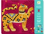 djeco, комплект мозайки, мозайки, детска мозайка, в дълбините на джунглата, джунгла, животни, диви животни, мозайка за деца, картини, творчески комплект, творчество, стикери