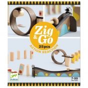 djeco, дървен конструктор, zig & go, 25 части, конструктор, писта, забавен конструктор, логическа игра, игра, игри, играчка, играчки