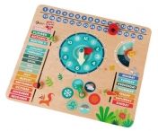 Classic World, горски календар, дървена играчка, образователна играчка, месеци от годината, дни от седмицата, уча и играя, цветна играчка, забавление, забавление за деца, играчка, играчки, момче, момчета, момиче, момичета, дете, деца