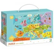 Dodo, dodo toys,  Образователен пъзел, Карта на Европа, пъзел с Европа, пъзел за деца, детски пъзел, географски пъзел, забавен пъзел, пъзел, пъзели, puzzle, puzzles