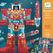 Djeco, играчка, играчки, детска играчка, творчески комплект, творчески комплекти, детска мозайка, творчески комплект с мозайки, детска игра с мозайки, мозайки за деца, мозайка за деца, мозайка с чудовища, мозайка с интересни чудовища, мозайки космически б