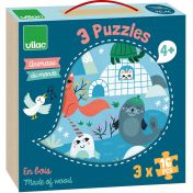 Vilac, играчка, играчки, детска играчка, детски играчки, дървена играчка, играчка от дърво, дървени пъзели, пъзели с животни, комплект пъзели, детски пъзели, дървени пъзели с животни, продукти Vilac, играчки Vilac