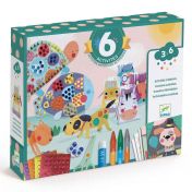 Djeco, играчка, играчки, творчески комплект, креативен комплект, креативни комплекти, творчески комплекти за игра, детски творчески комплект, комплект за творчески дейности, творчество, творчески занимания, рисуване, стикери, колажи, продукти Djeco