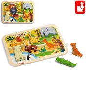 Janod, играчка, играчки, дървена играчка, дървени играчки, дървени пъзели, пъзел, пъзели, детски пъзел, пъзел зоологическа градина, пъзел с дървени фигури, продукти Janod, играчки Janod