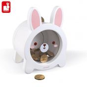 Janod, играчка, играчки, дървена играчка, касичка зайче, детска касичка, касички за деца, касичка, дървена касичка, касичка от дърво, бяла касичка зайче, дървена касичка зайче, касички за деца, детски касички, продукти Janod, играчки Janod