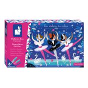 Janod, играчка, играчки, творчески комплект, креативен комплект, творчески комплект с бляскави картини, творчество с блясък, неонови блестящи балерини, творчески комплект картини с балерини, бляскав кративен комплект, продукти Janod, играчки Janod