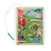 Janod, играчка, играчки, дървена играчка, магнитна игра, игра лабиринт, детски лабиринт, играчка с лабиринт и топчета, лабиринт с топчета, магнитни игри с топчета, магнитен лабиринт, продукти Janod, играчки Janod