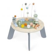 Janod, играчка, играчки, дървена играчка, дървена активна маса, маса за игра, детска маса с активности, дървена детска масичка, масичка с активности, дървена масичка с активности, масичка за деца, масичка с различни активни игри, масичка с игри