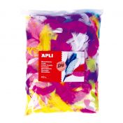 Apli, играчка, играчки, пухкави перца, цветни пухкави пера, пухкави перца, декоративни перца, цветни перца за игра, цветни пухкави перца за игра, творчески аксесоар, продукти Apli, играчки Apli