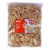 Apli, играчка, играчки, дървени щипки, дървени мини щипки, дървени щипки за декорация, щипки за декорация, творчески аксесоар, мини щипки за игра, дървени щипки за игра, продукти Apli, играчки Apli