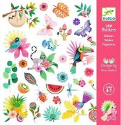 Djeco, играчка, играчки, детска играчка, детски играчки, стикери, игра със стикери, детски стикери рай, цветни детски стикери, райски стикери, комплект от 160 стикера, комплект с райски стикери, продукти Djeco, играчки Djeco