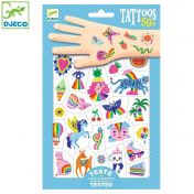 Djeco, играчка, играчки, детски стикери, детски татуировки, татуировки за деца, сладки детски татуировки, комплект с татуировки, комплект с детски татуировки, татуировки за игра, игра с татуировки, продукти Djeco, играчки Djeco