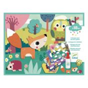 Djeco, играчка, играчки, детски играчки, творчески комплект, творчески комплект за най-малките, детски творчески комплект, комплект за най-малките, създай сам колажи, детски комплект с колажи, колажи с животни, творчески игри, продукти Djeco