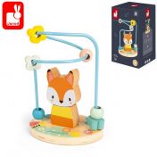 Janod, играчка, детска играчка, играчка за нанизване, спирала за нанизване, дървена лисица за нанизване, спирала с топчета, играчка за нанизване и дървена лисица, дървена лисица със спирала, продукти Janod, играчки Janod