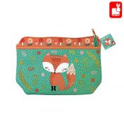 Janod, играчка, играчки, детска играчка, несесер, детски несесер, несесер с лисица, детски несесер с цип, несесер с цип, сладък несесер, зелен несесер с лисица, продукти Janod, играчки Janod