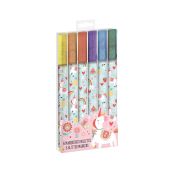 Janod, играчка, играчки, маркери, цветни маркери, блестящи маркери, комплект с блестящи маркери, комплект от 6 блестящи маркера, цветни и блестящи маркери, творчество с маркери, продукти Janod, играчки Janod, маркери Janod