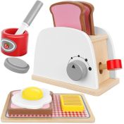 Детски дървен тостер - аксесоар за детска кухня - Kruzzel