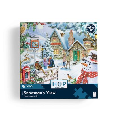 Пъзел 1000 части – През погледа на снежния човек – The House of Puzzles
