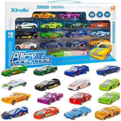 Детски метални колички - 16 броя - Kruzzel