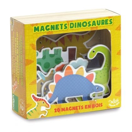 Vilac - Детска дървена игра с магнити динозаври
