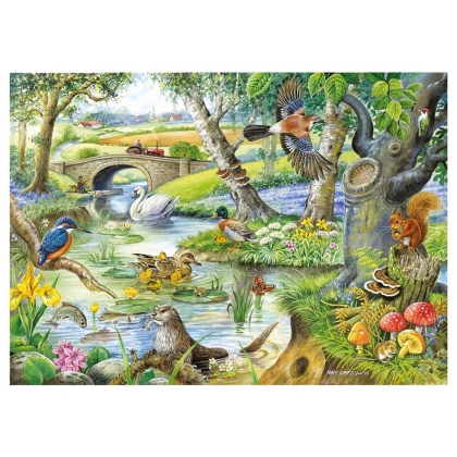 Пъзел с едри части 500 - Истории от реката - The House of Puzzles