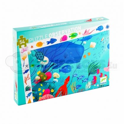 Djeco - Детски картонен пъзел подводен свят