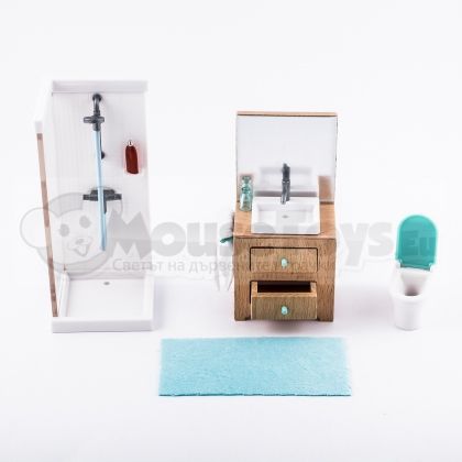 Djeco - Обзавеждане за баня за куклена къща 