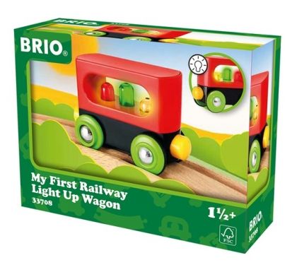 Brio - Играчка светещо вагонче 