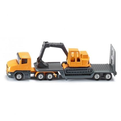 SIKU - Камионче с багер Low loader with excavator, игра, игри, играчка, играчки