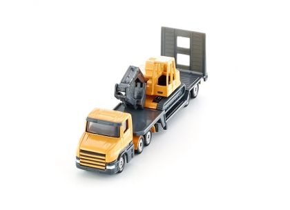 SIKU - Камионче с багер Low loader with excavator, игри, игра, играчки, играчка