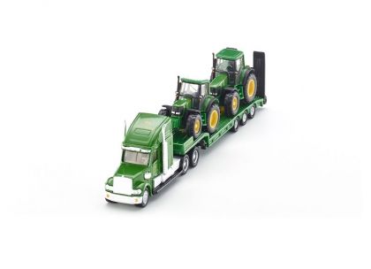 SIKU - Камионче с трактори Low loader with JD tractors, игра, игри, играчка, играчки