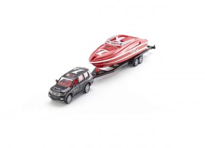 SIKU - Кола с моторна лодка Car with motorboat, джип, Toyota, игра, игри, играчка, играчки