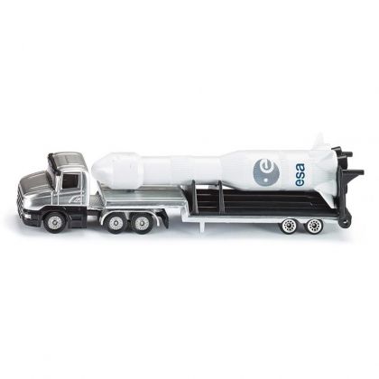 SIKU, Low loader with rocket, камион, ремарке, ракета, игра, игри, играчка, играчки