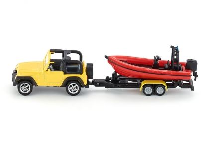 SIKU, Jeep, Wrangler, motor, boat, trailer, джип. кола, моторна, лодка, игра, игри, играчка, играчки