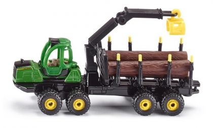SIKU, John Deere, камион, експедитор, кран, дървен материал, игра, игри, играчка, играчки