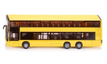 SIKU, MAN double-decker public service bus, transport, бус, автобус, градски, транспорт, двуетажен, игра, игри, играчка, играчки 
