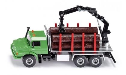 SIKU, Log transporter, Mercedes-Benz Zetros, камион, кран, дървен материал, игра, игри, играчка, играчки