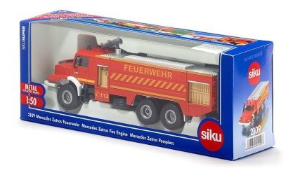 SIKU -  Играчка пожарна Mercedes Zetros