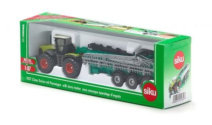 Siku -  Играчка трактор с вакум цистерна Claas Xerion